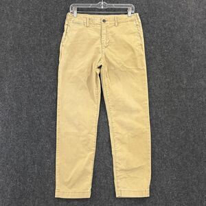 American Eagle Pants Mens 29x30 Khaki Stretch Chino Casual Flat Front Tan
